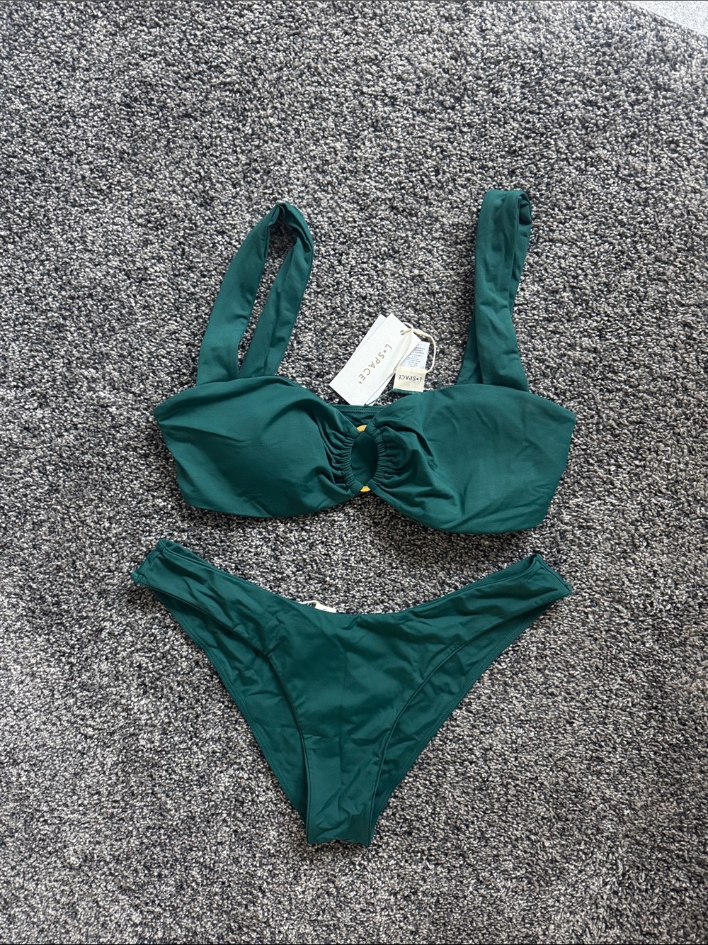 LSpace Dark Green Bikini Set – Women Swim size L